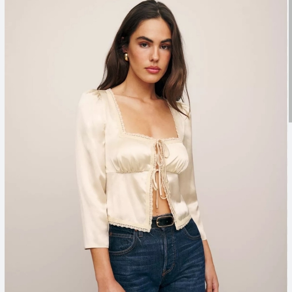 Reformation LUCINDA silk Top